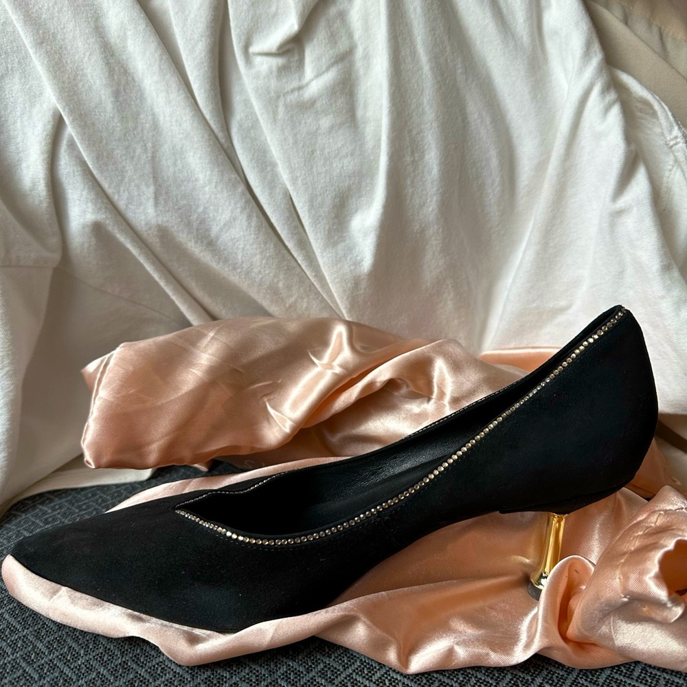 Gem-Encrusted Stiletto Mules elegant high heel with crystal design